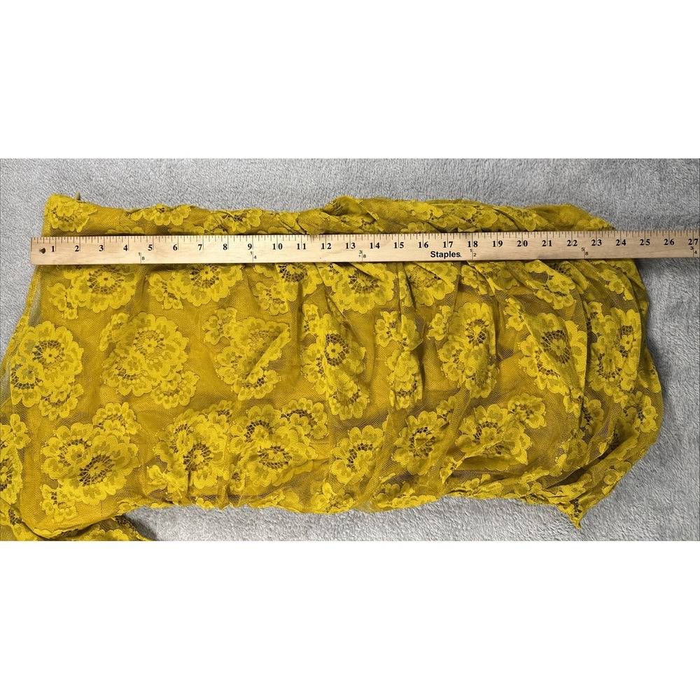 For Love And Lemons Women's Tiana One-Shoulder Lace Mini Dress Yellow Small NWT - Picture 4 of 9